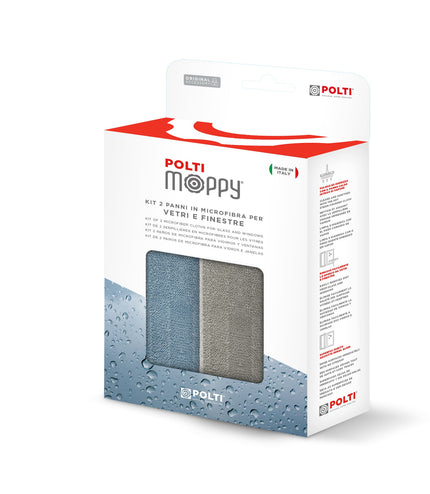 POLTI Moppy set, 2 krpe od mikrovlakana za staklo i prozore 